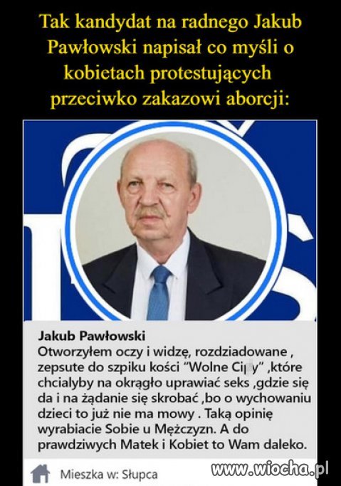 Reprezentant elektoratu PiS...dał głos parafianina