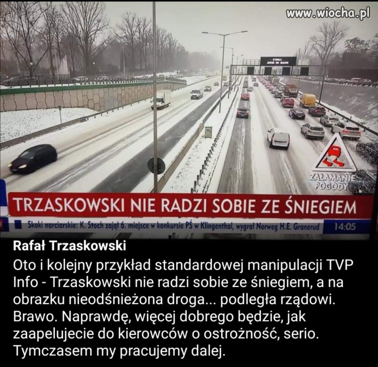 Śnieżyce w TVPiS