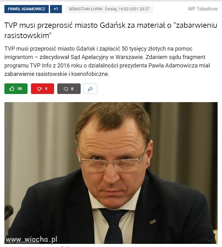 TVP musi przeprosić miasto Gdańsk 