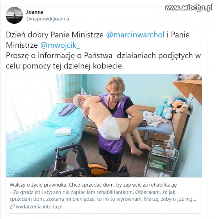 Kobieta walczy o życie prawnuka. 