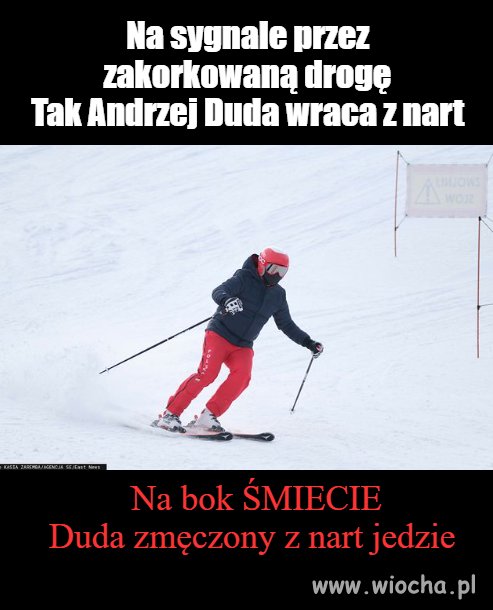 Na bok śmieci, Duda leci !