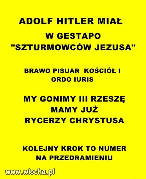 Ktoś pytał do czego potrzebują Rycerzy Chrystusa?