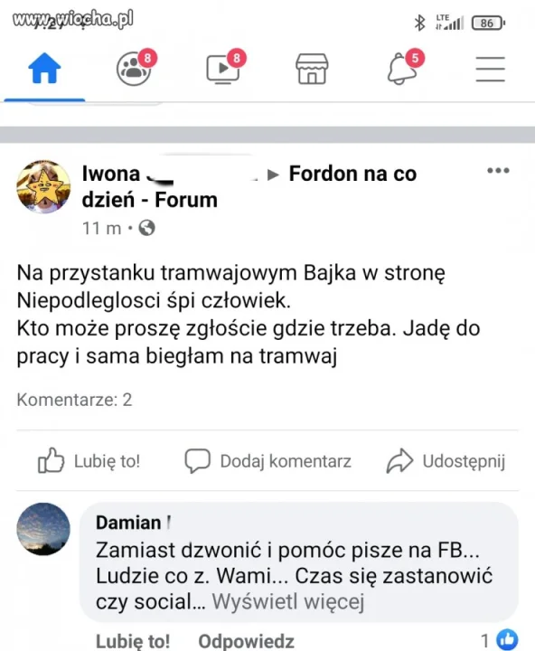 Nie mam czasu zadzwonić bo tramwaj