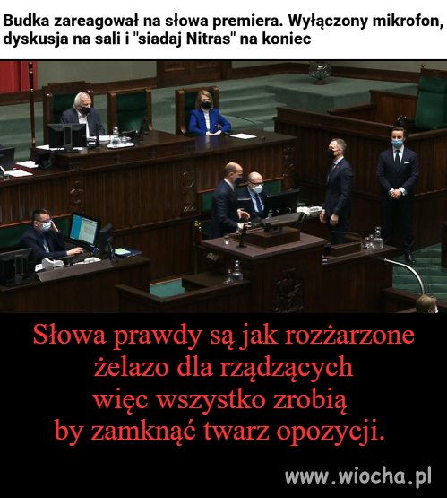 Terlecki nie może słuchać prawdy 