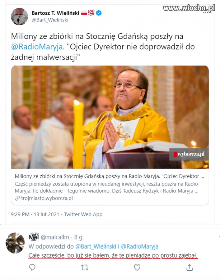 Co stało się z kasą zebraną przez oj-dyra na ratowanie