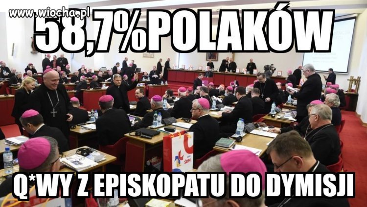 Sondaż: Polacy za dymisją episkopatu
