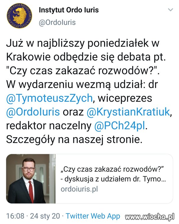 Ordo Iuris wcale nie chce zakazu rozwodów?