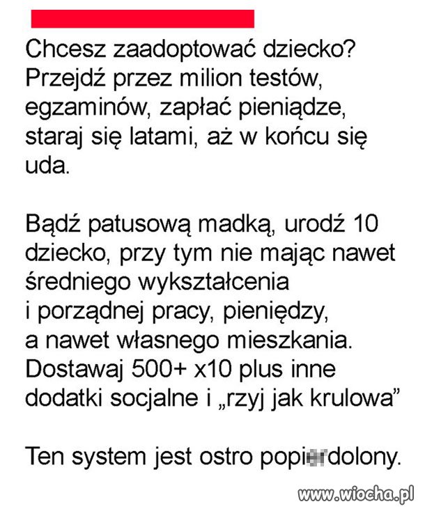 Patologia nie przechodzą żadnych testów 