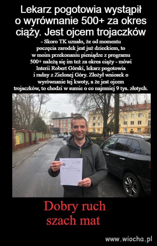 Jestem ciekaw efektu złożenia takiego wniosku 