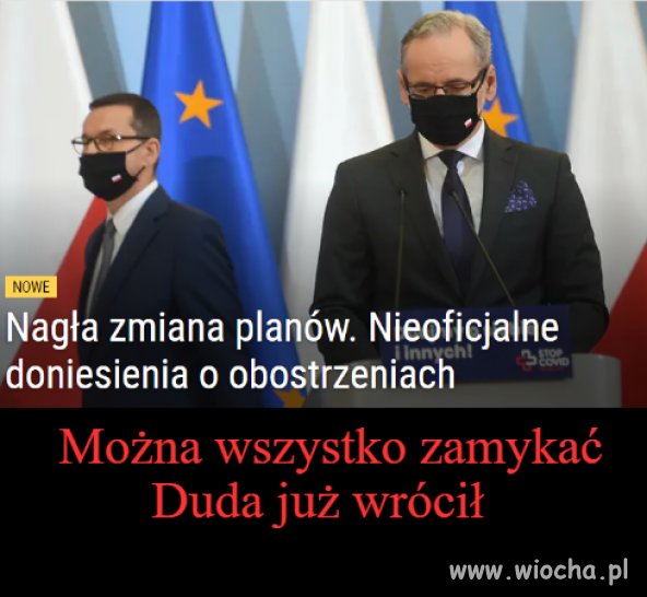 Adrian już wrócił i dokumenty pali na dziedzińcu 
