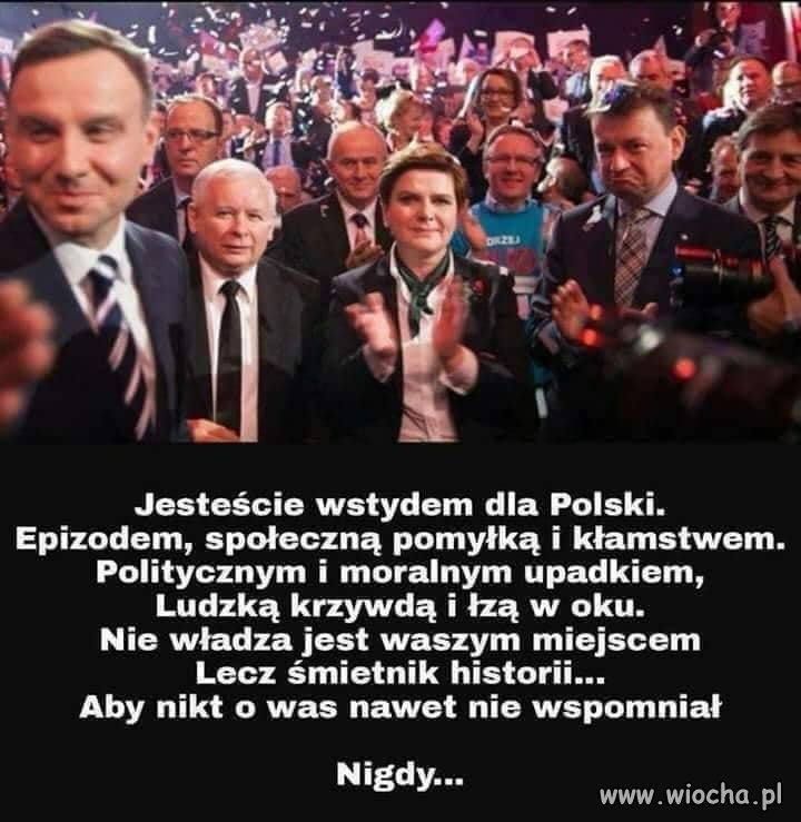 Wy odejdziecie w polityczny niebyt