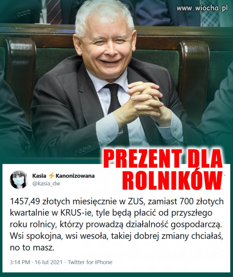 Prezent od prezesa dla jego najwierniejszego ...