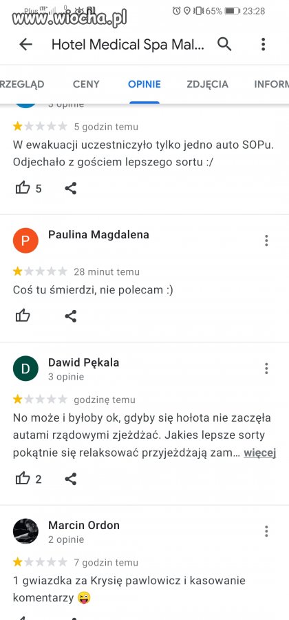 Internauci zaatakowali hotel