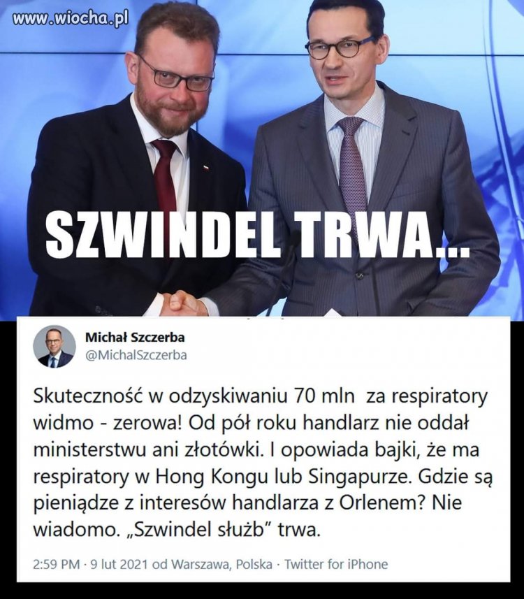 Szwindel trwa