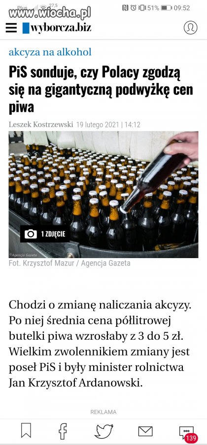 A juz piwko przy polskich zarobkach