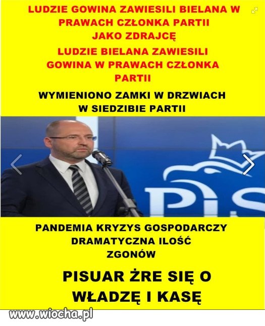 LUDZIE GOWINA ZAWIESILI BIELANA 