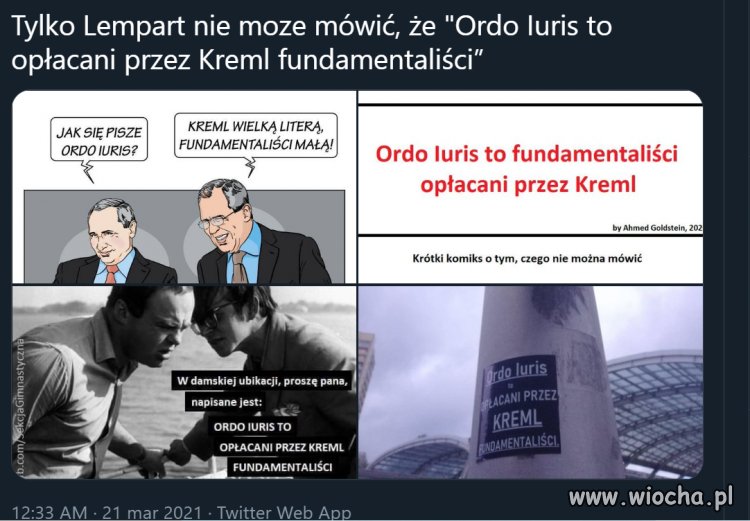 Tylko Lempart nie moze mówić, że ''Ordo Iuris to opłacani przez Kreml fundamentaliści''
