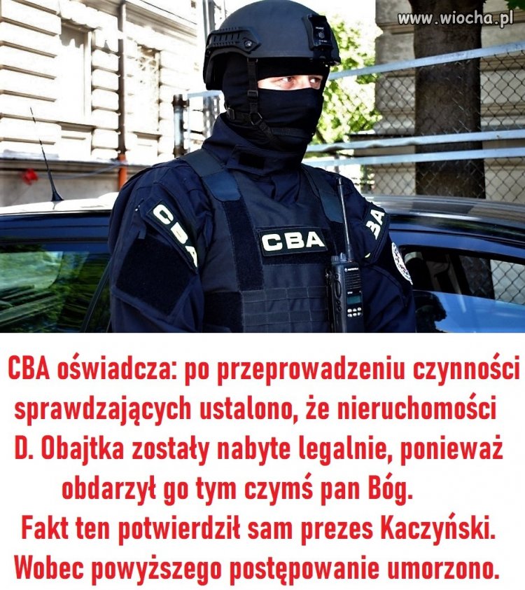 Czynności sprawdzające pochodzenie majątku Obajtka