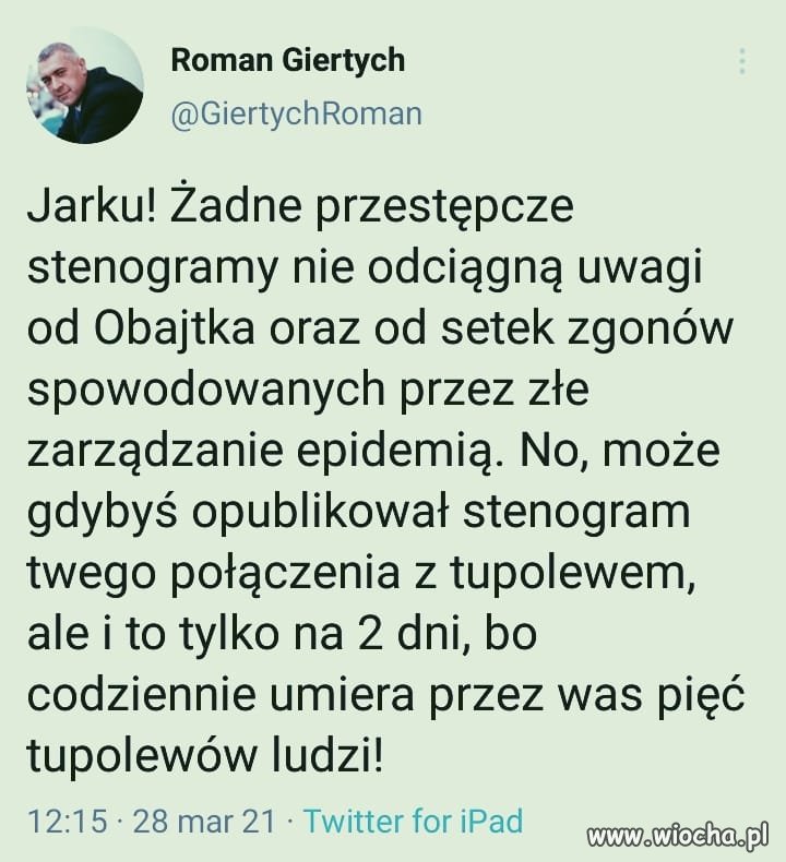 Przekaz do Jarka 