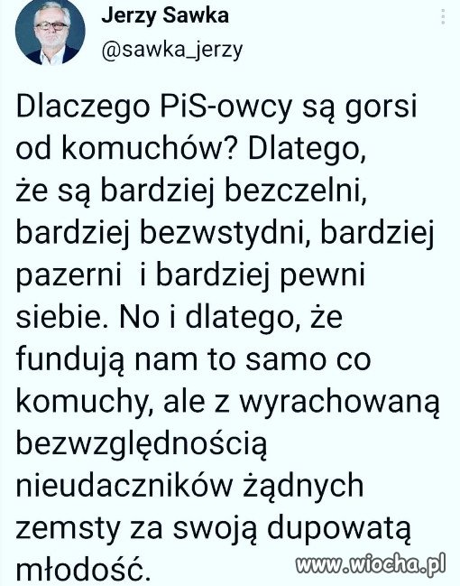 PiS gorszy od komuchow PRL!