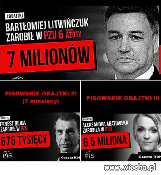 PiS Kaczynskiego ma duzo wiecej "OBAJTKOW"!