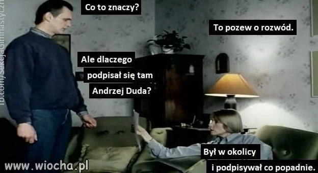 Andrzej podpisze wszystko