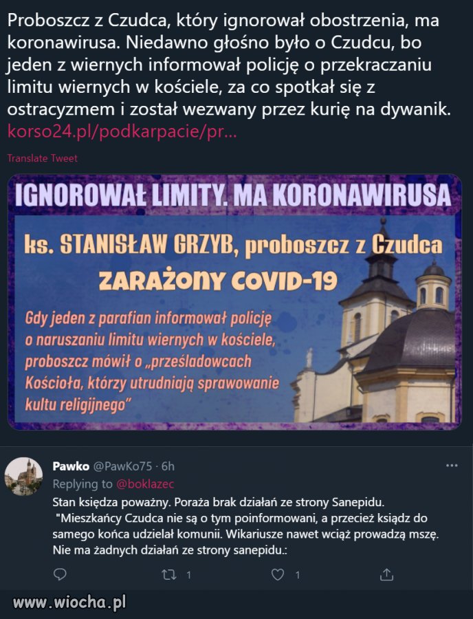 Konsekrowane dłonie nie pomogły?