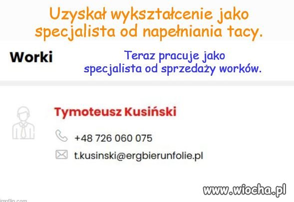 Nowe nazwisko, nowa praca