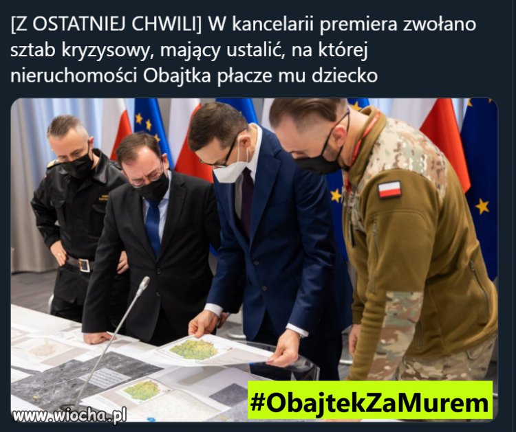 Sztab kryzysowy, mający ustalić, na której nieruchomości Obajtka płacze mu dziecko
