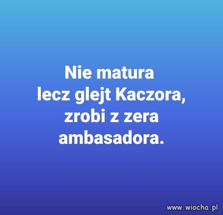 Z cyklu ... nowe przysłowia polskie