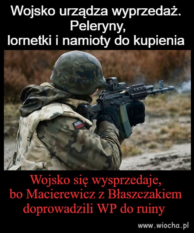 Wyprzedają, bo już wojska nie ma 