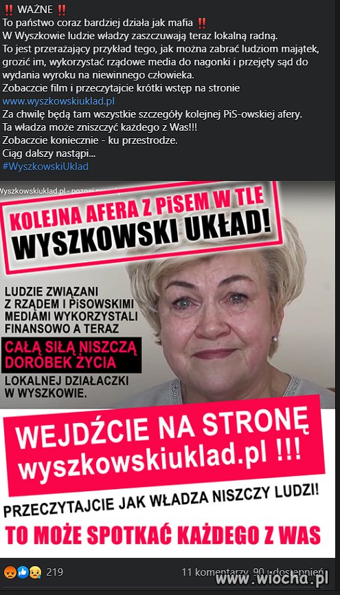 Wyszkowski układ czyli kolejna afera PIS