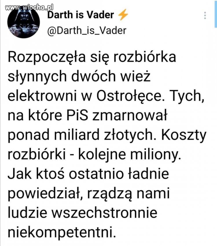 Inaczej bym nazwał rządzących. 