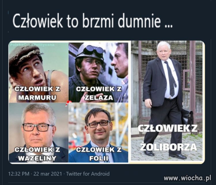 Człowiek to brzmi dumnie.