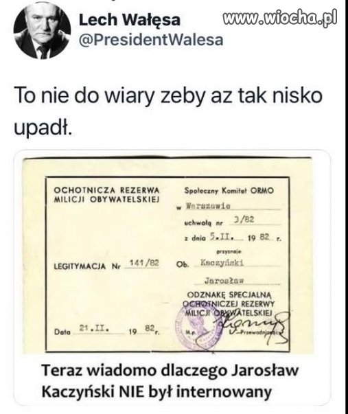 Wiadomo skąd u prezesa, zamiłowanie do pałowania