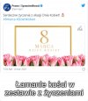Wczorajsze życzenia PiS z okazji dnia kobiet 