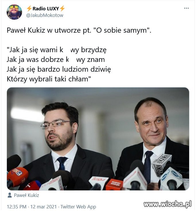 Cóż za piękna samokrytyka ...