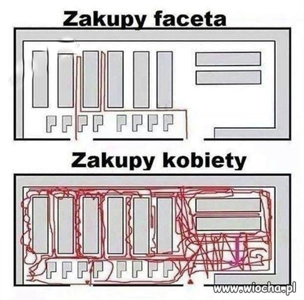 Jak robi żona zakupy, a jak ja  