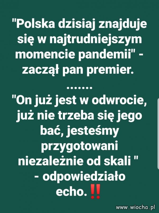 Tak było dziś na konferencji 'premiera' ...