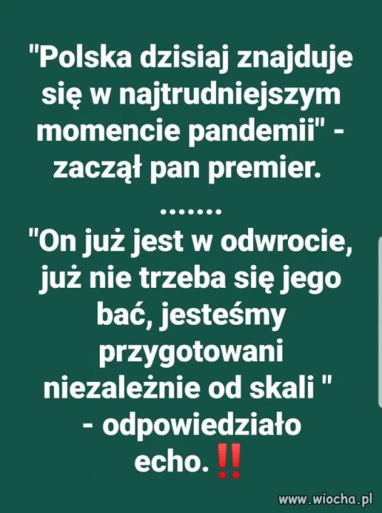 Tak było dziś na konferencji 'premiera' ...