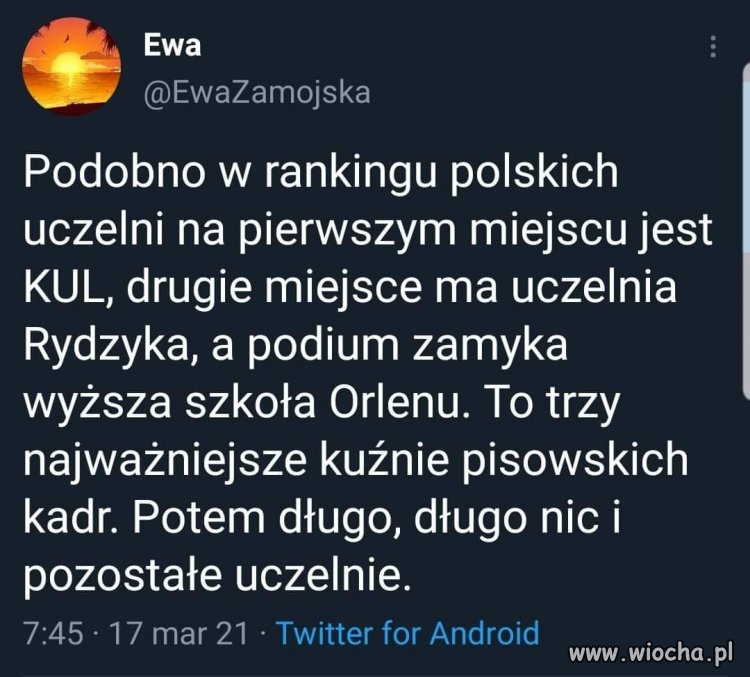 Powstał nowy ranking najlepszych wyższych uczelni 