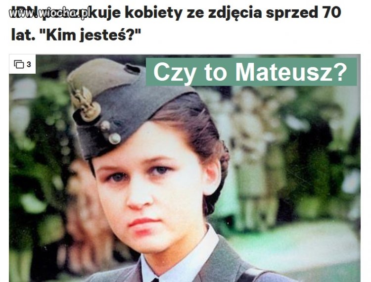 Czy to nie Mateusz w konspiracji?