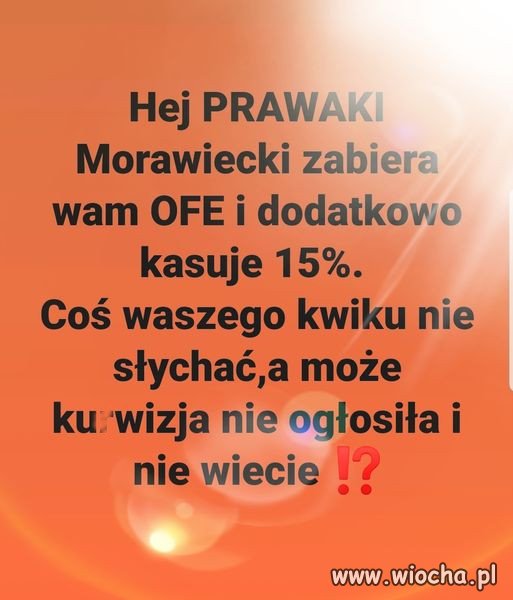 Uszy i oczy zalepione mają 500+ i emeryturami