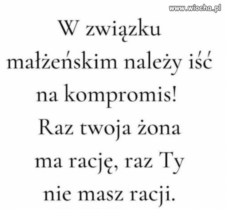Kompromis według kobiet 