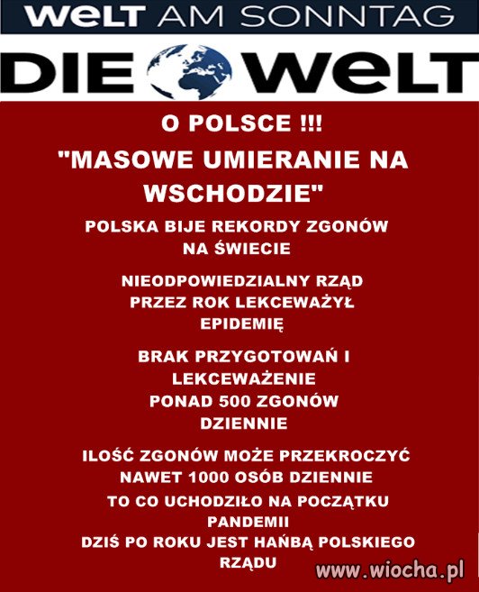 MASOWE UMIERANIE NA WSCHODZIE...