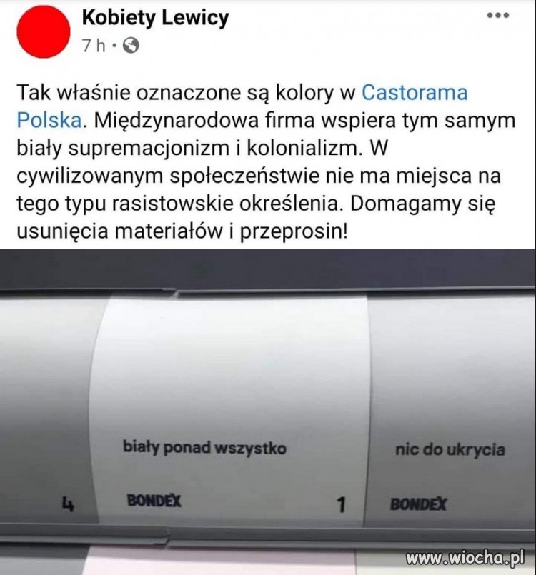 Doszukiwać się rasizmu w nazwie farby