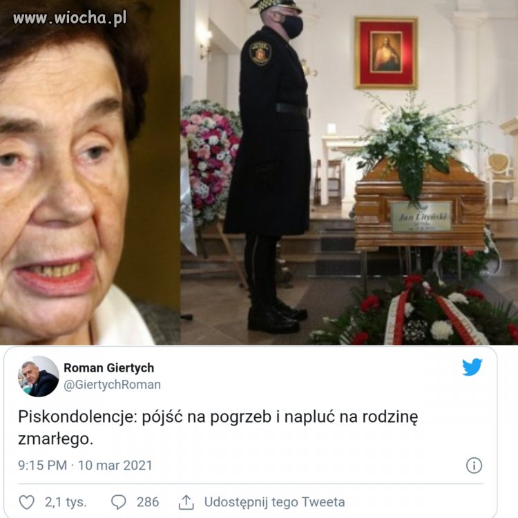 Dobrze że prawaki na trumnę nie napluli