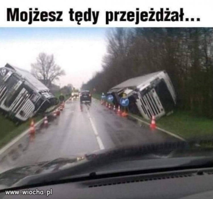 To nie Mojżesz, to tylko Duda wracał z nart...