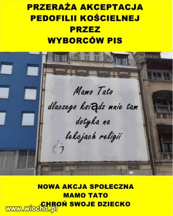 PRZERAŻA AKCEPTACJA PEDOFILII KOŚCIELNEJ