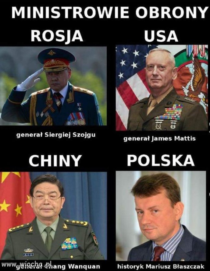 Zestawienie jest uwłaczające dla tych generałów...